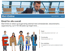 Tablet Screenshot of mail-online.dk